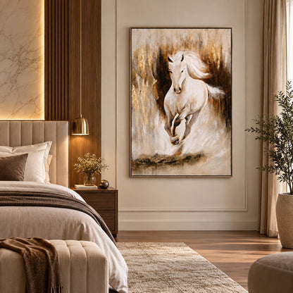 Horse Textured Painting P3 – Handmade Premium Canvas Wall Art