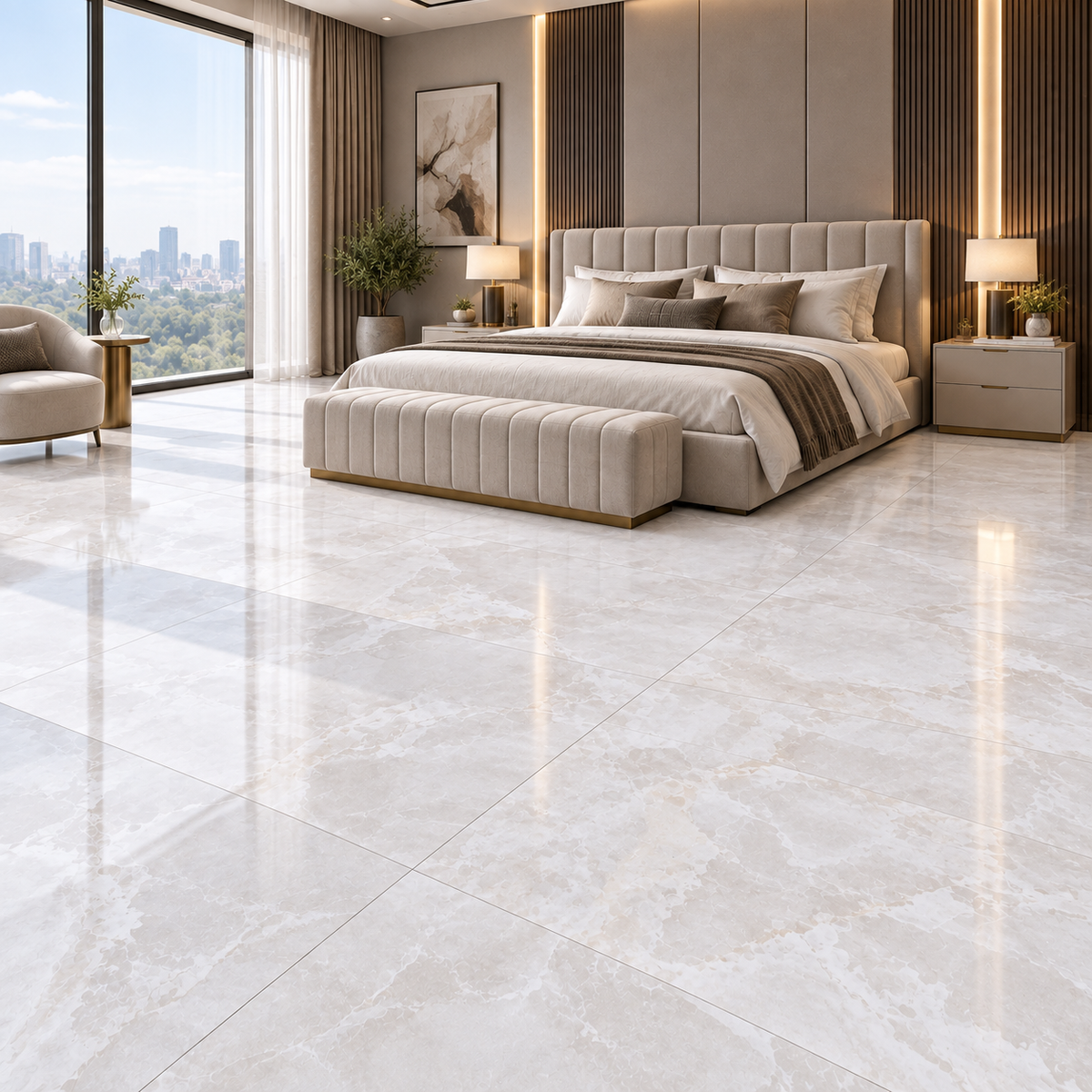 Premium White Onyx Sintered Stone Slab T4 – Luxury Natural Stone Finish | 4 FT × 8 FT