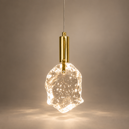 Luxury Hanging Light L9 – Premium Textured Glass Pendant Light
