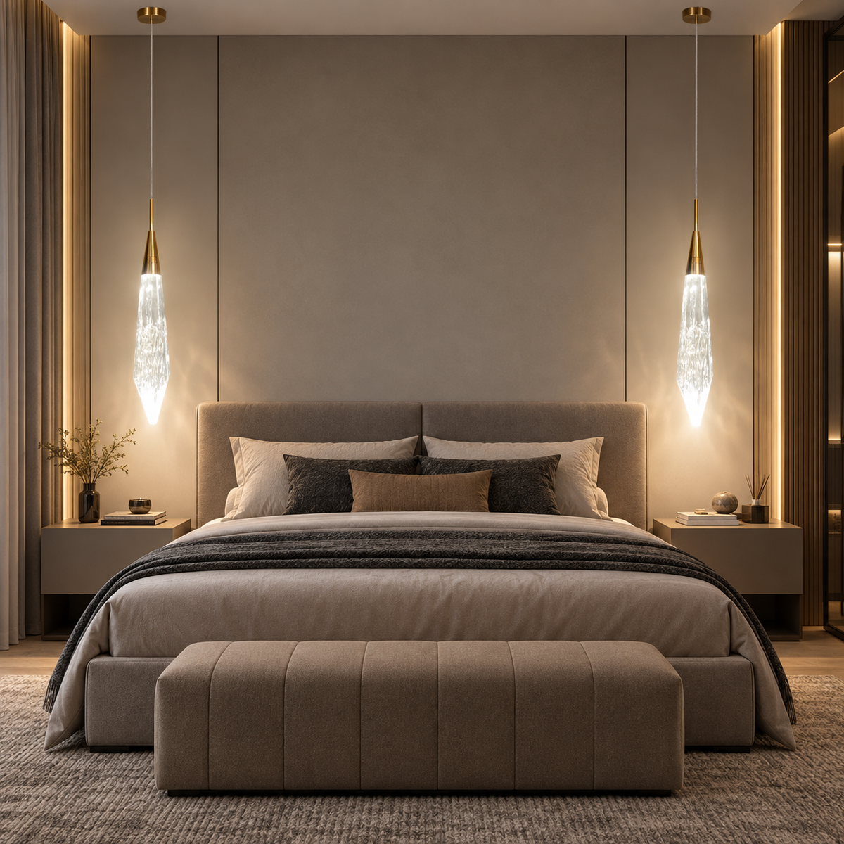 Luxury Hanging Light L13 – Premium Crystal Glass Pendant Light