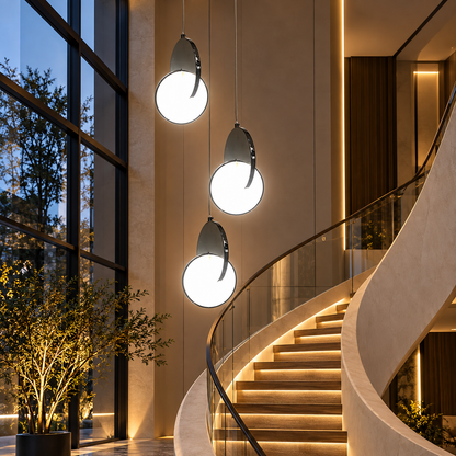 Luxury Hanging Light F18 – Modern Round LED Pendant Light