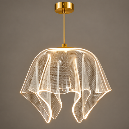 Luxury Hanging Light L3 – Modern Fluted Glass Pendant Light