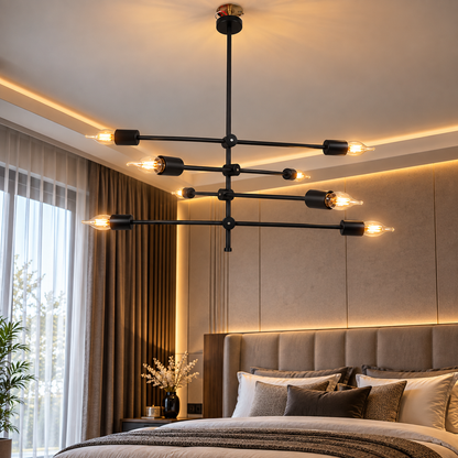 Modern 8 Lights Chandelier F9 Premium E27 Metal Ceiling Light