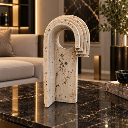 Modern Arch Decor Sculpture D39 Premium Resin Home Accent